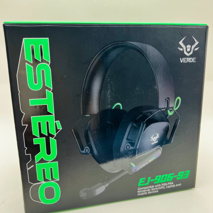 Headset Verde estéreo RGB Hortolândia